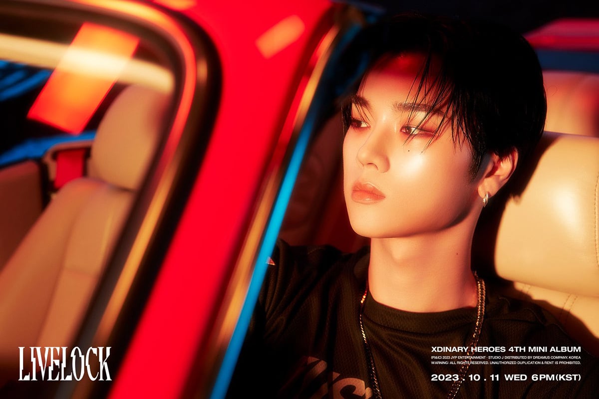 Jungsu brings out his charisma in new teaser photos for Xdinary Heroes' comeback album 'Livelock' | allkpop
