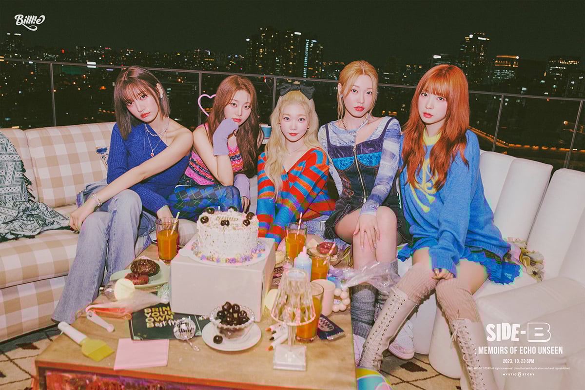 Billlie roll out trendy teaser photos for 1st single album 'side-B : memoirs of echo unseen' | allkpop